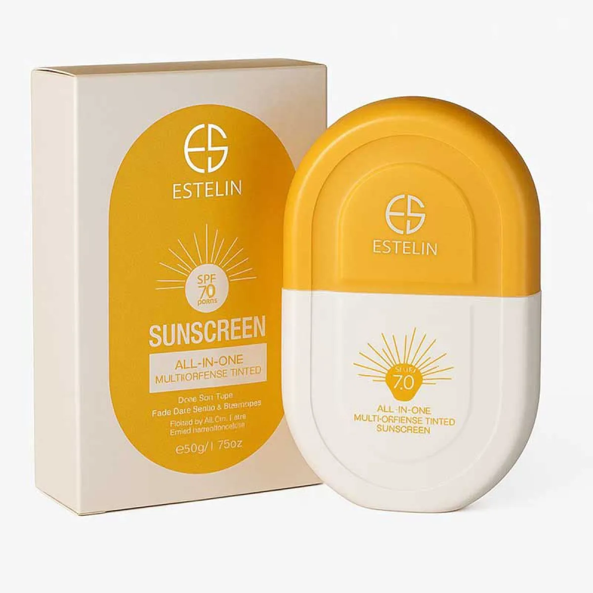 کرم ضد آفتاب کرم‌پودری استلین SPF 70 حجم ۵۰ میلی‌لیتر