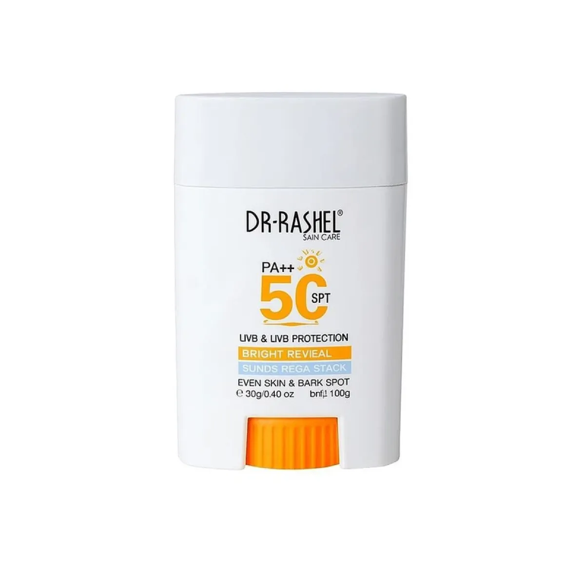 لوسیون ضد آفتاب استیکی بدون رنگ دکتر راشل SPF 50 حجم ۲۰ میلی‌لیتر
