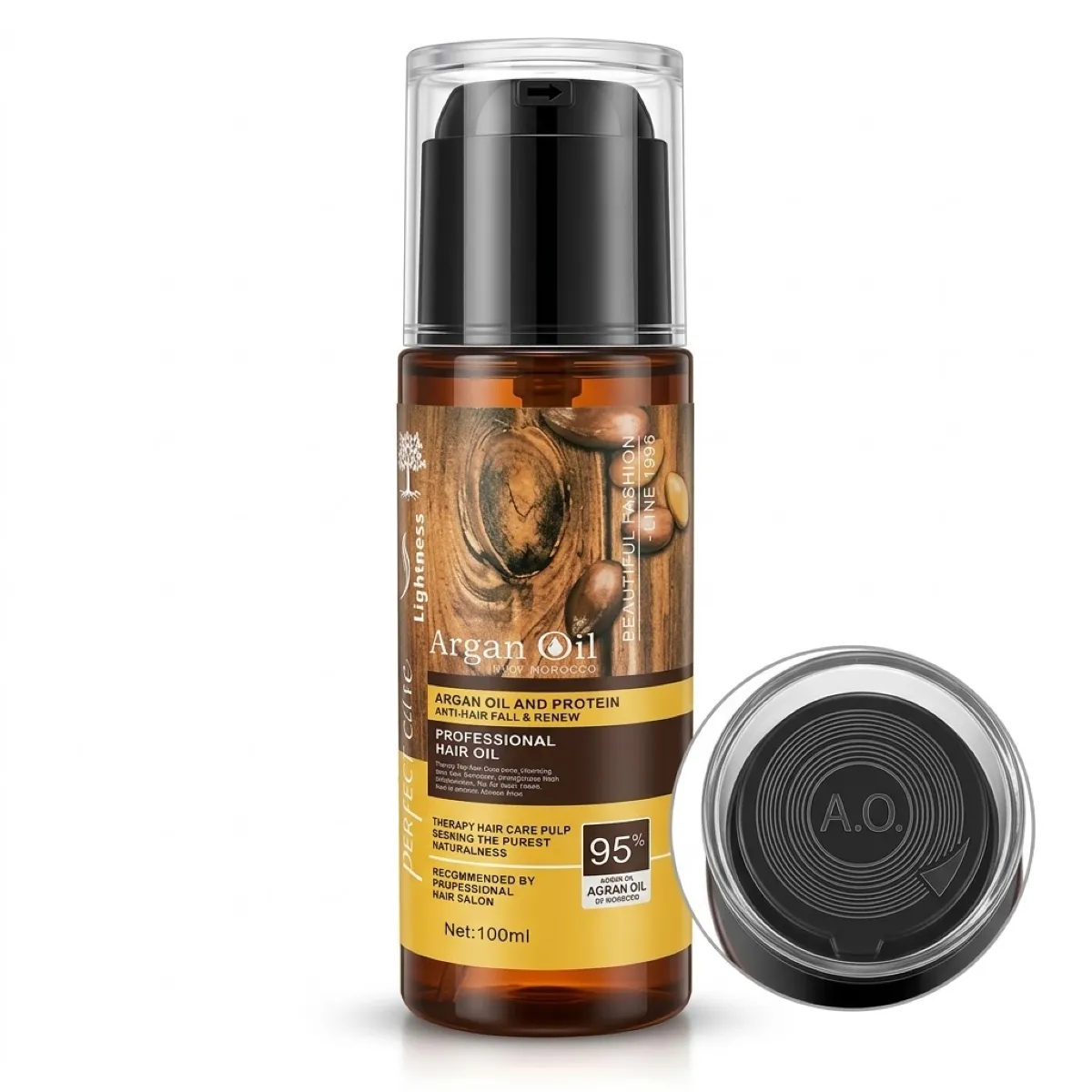 روغن آرگان لایتنس مدل شیشه ای حجم 100 میلی لیتر