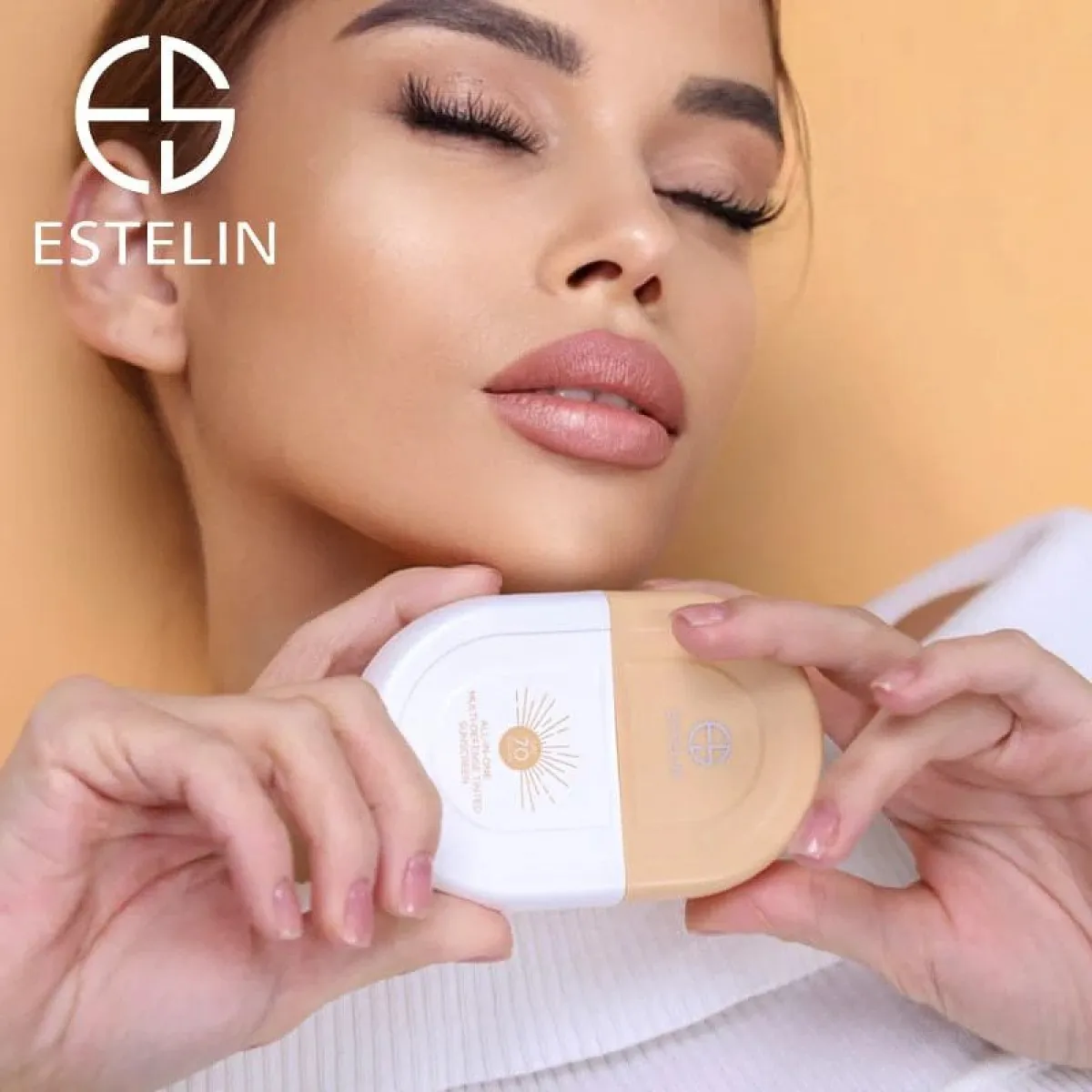 کرم ضد آفتاب کرم‌پودری استلین SPF 70 حجم ۵۰ میلی‌لیتر